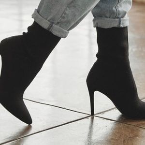Black Stiletto Heel Boot